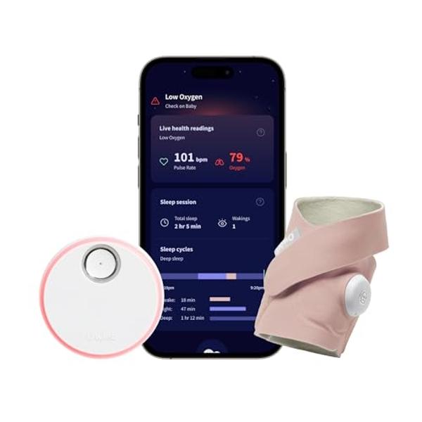 Owlet Dream Sock® - FDA-Cleared Smart Baby Monitor - Track Live Pulse (Heart) Rate, Oxygen in Infants - Receive Notifications