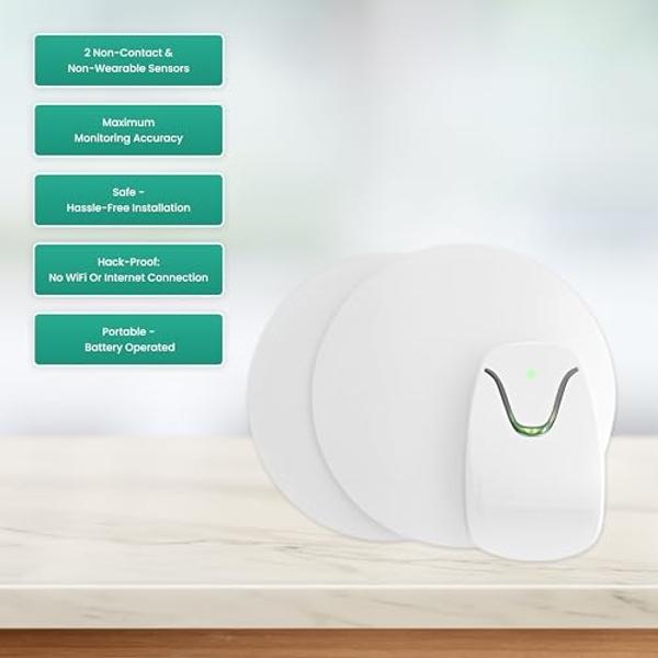 Babysense 7 Baby Sleep Breathing Movement Monitor for Newborn and Infants, No WiFi, Non Wearable, Non Contact Monitor with 2 Under-Mattress Sensors for Full Crib Coverage, FSA Baby