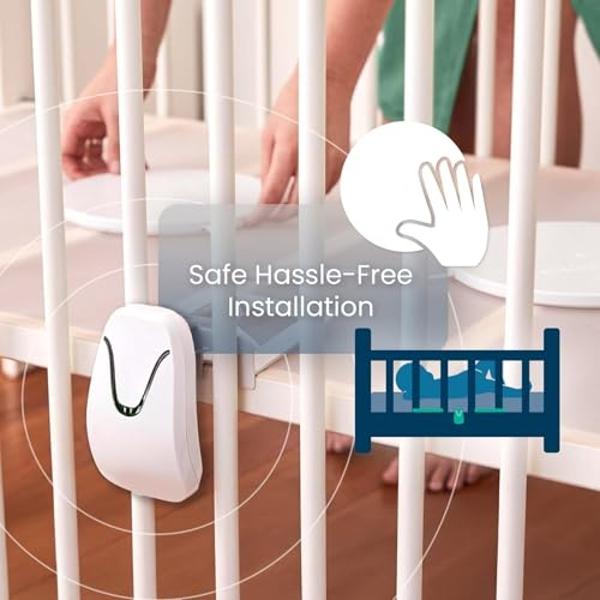 Babysense 7 Baby Sleep Breathing Movement Monitor for Newborn and Infants, No WiFi, Non Wearable, Non Contact Monitor with 2 Under-Mattress Sensors for Full Crib Coverage, FSA Baby