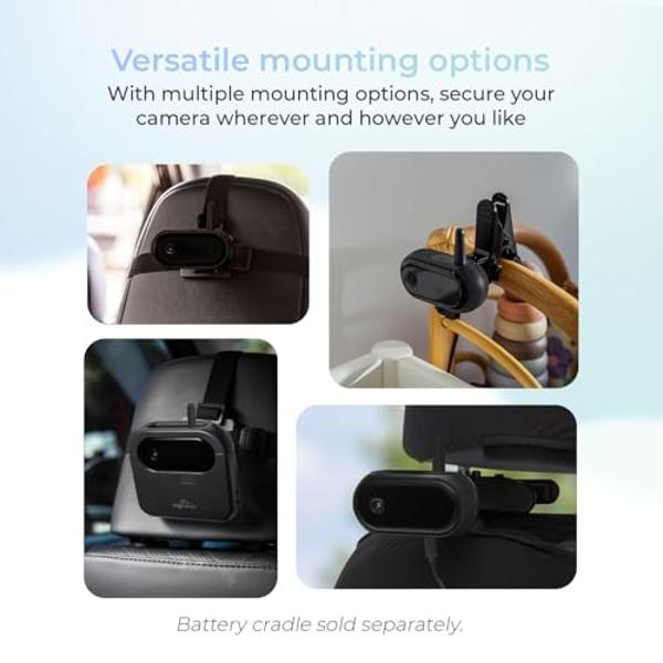 Tiny Traveler Baby Car Camera for 2 Kids, 5” Touch Screen Baby Car Monitor, No WiFi Baby Camera for Car Home Travel Roadtrip – Rear-Facing Car Seat Monitor Night Vision Baby Remind