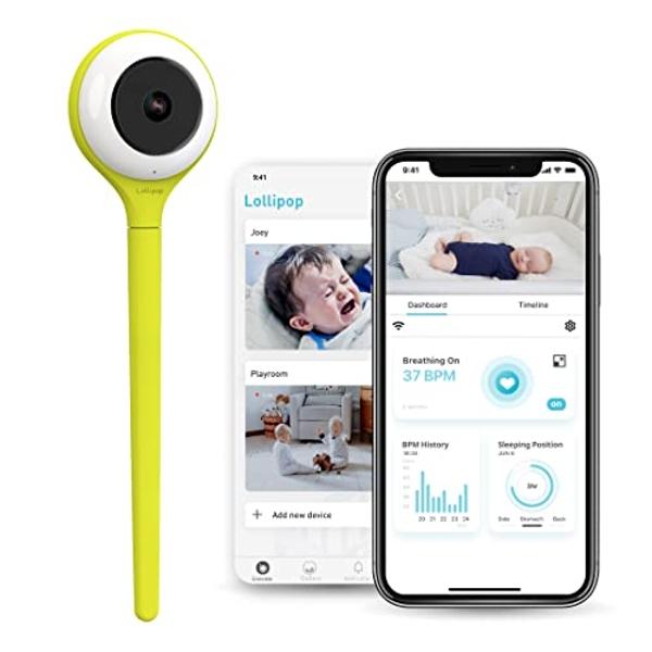 Lollipop Baby Monitor (Pistachio) - Full-Featured Smart Wi-Fi Camera of ...