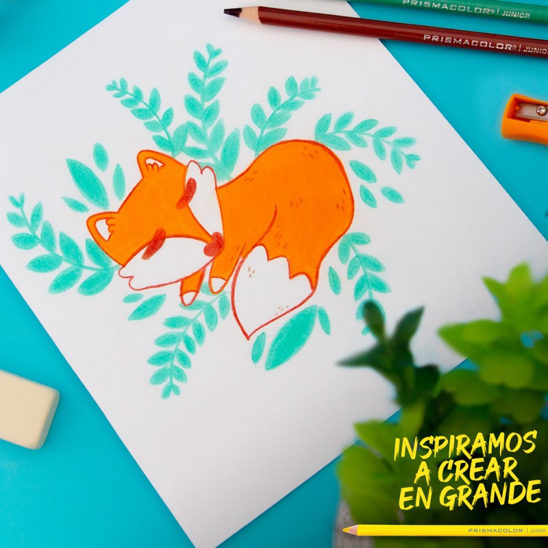 Prismacolor Junior Set 6 Lápices de Colores Neón, Mina Gruesa 4.0 mm, No Tóxicos, Alta Pigmentación