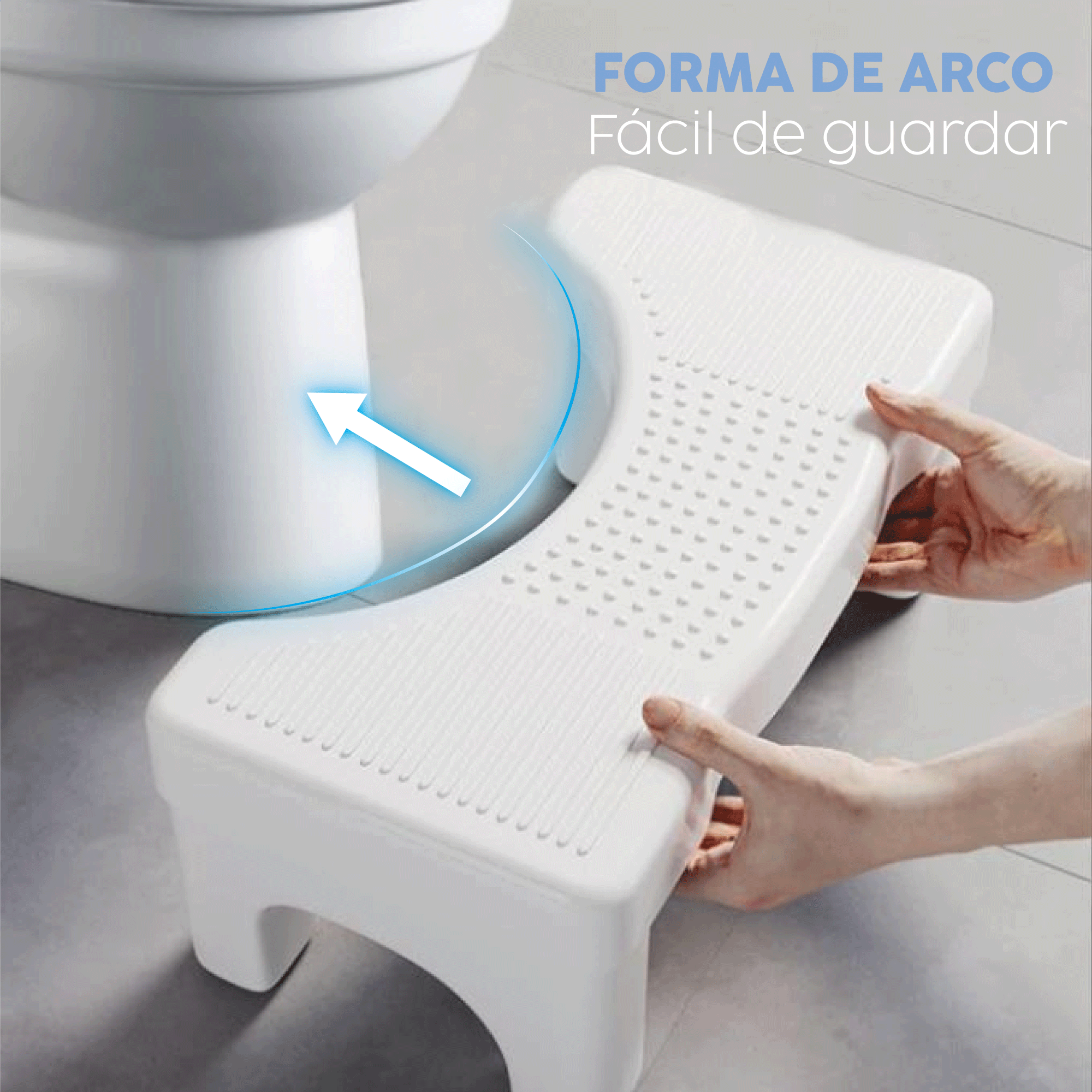 Banco Taburete para el Baño Color Blanco