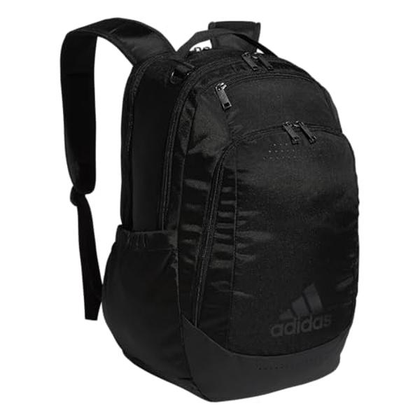 adidas Defender Sports, Soccer Bags and Basketball Backpacks for Holding Balls, Featuring Shoe Compartment, Black/Black, One Size