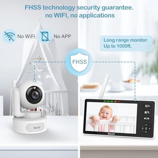 Cloarks 2K Indoor Camera, 5/2.4 GHz WiFi Pan/Tilt Security Camera with AI Motion Detection, One-Click Call for Baby Monitor, Wired Pet Camera with 2-Way Audio, 24/7, Siren Alarm, T