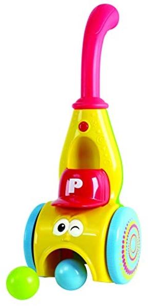 Play Baby Push Walker & Whirl Scoop A Ball Launcher Walker Toddler Music Walking Push Toy Early Education Toy for 12 Months+ Old,2995
