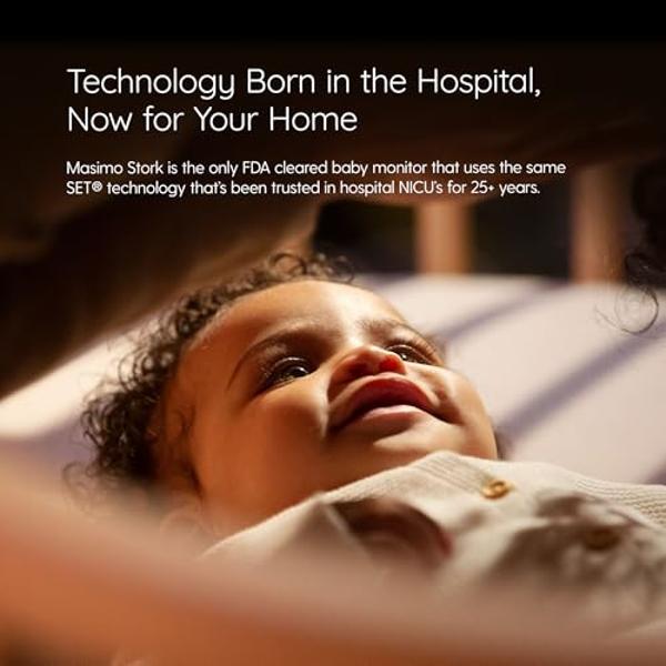 Masimo Stork Vitals - FDA Cleared Smart Baby Monitoring System (Stork Boot + Sensor + Hub + App), Monitors Pulse Rate, Oxygen Saturation & Skin Temp (Discontinued)