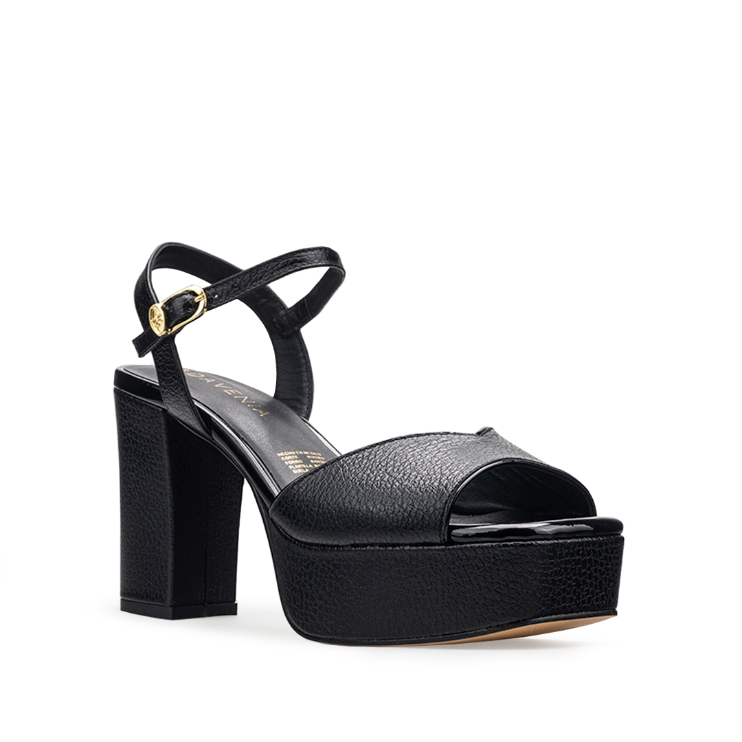Zapatillas De Tacón Davenia De Piel Sandalia De Tacón Para Dama Mod. Daniela