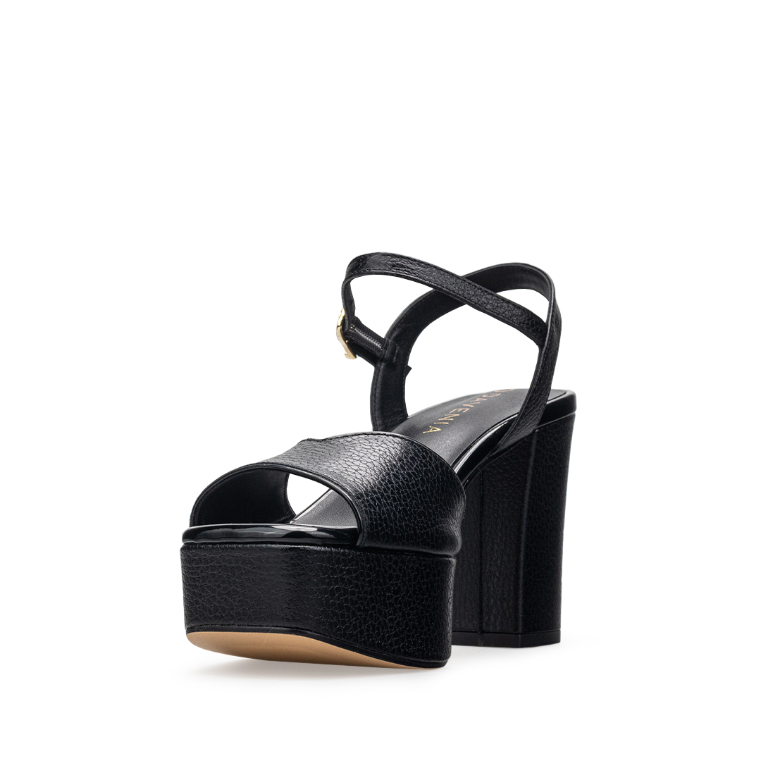Zapatillas De Tacón Davenia De Piel Sandalia De Tacón Para Dama Mod. Daniela