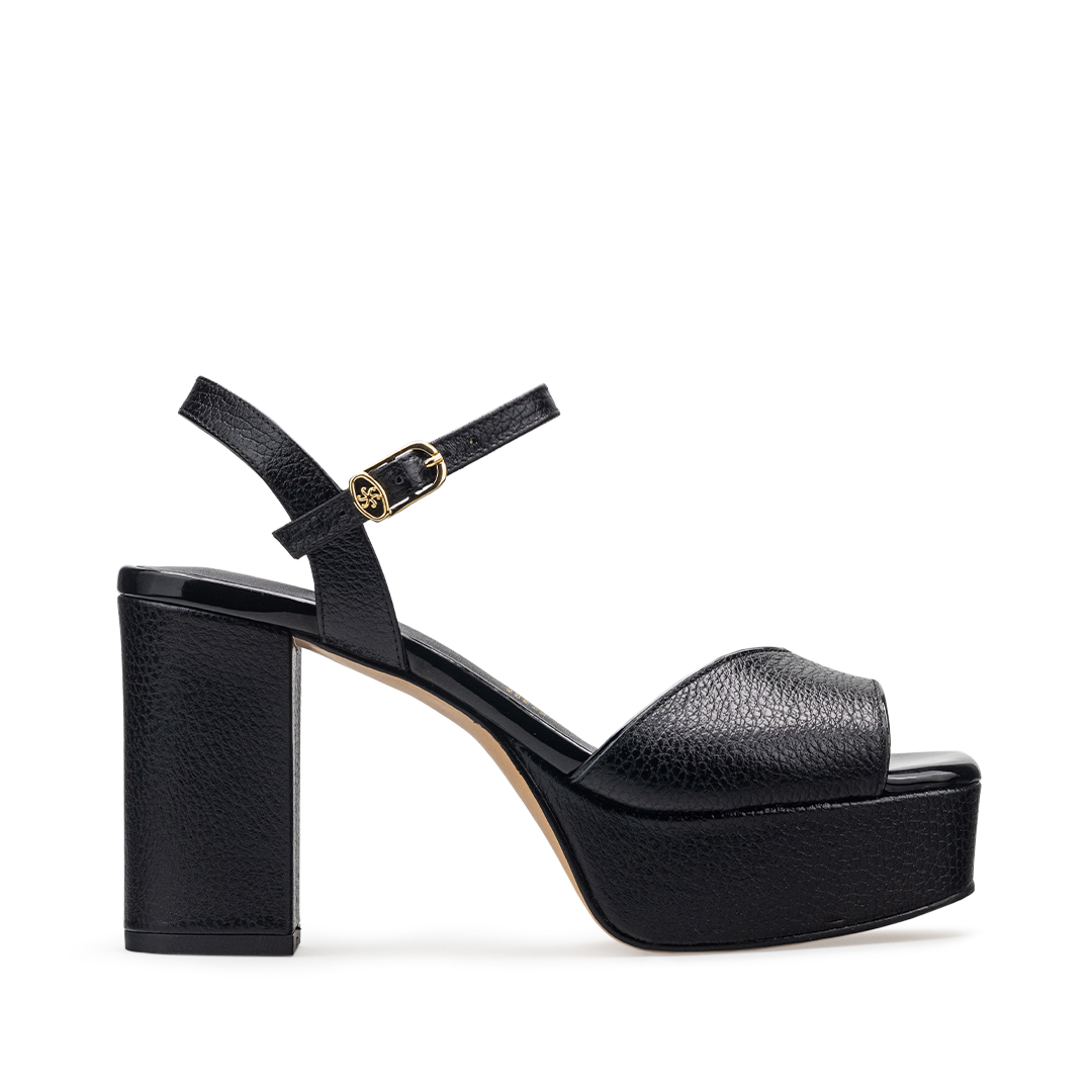 Zapatillas De Tacón Davenia De Piel Sandalia De Tacón Para Dama Mod. Daniela