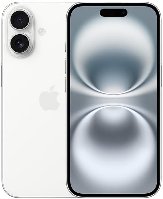 Apple iPhone 16 Plus color Blanco 128GB Reacondicionado mas Audífonos Inalámbricos