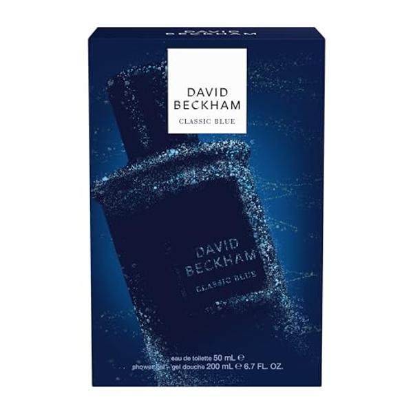 David Beckham Classic Blue 2 Piece Gift Set, Notes of Grapefruit, Cashmere Wood, and Musk, Men's Fragrance, Long Lasting, Everyday Fragrance