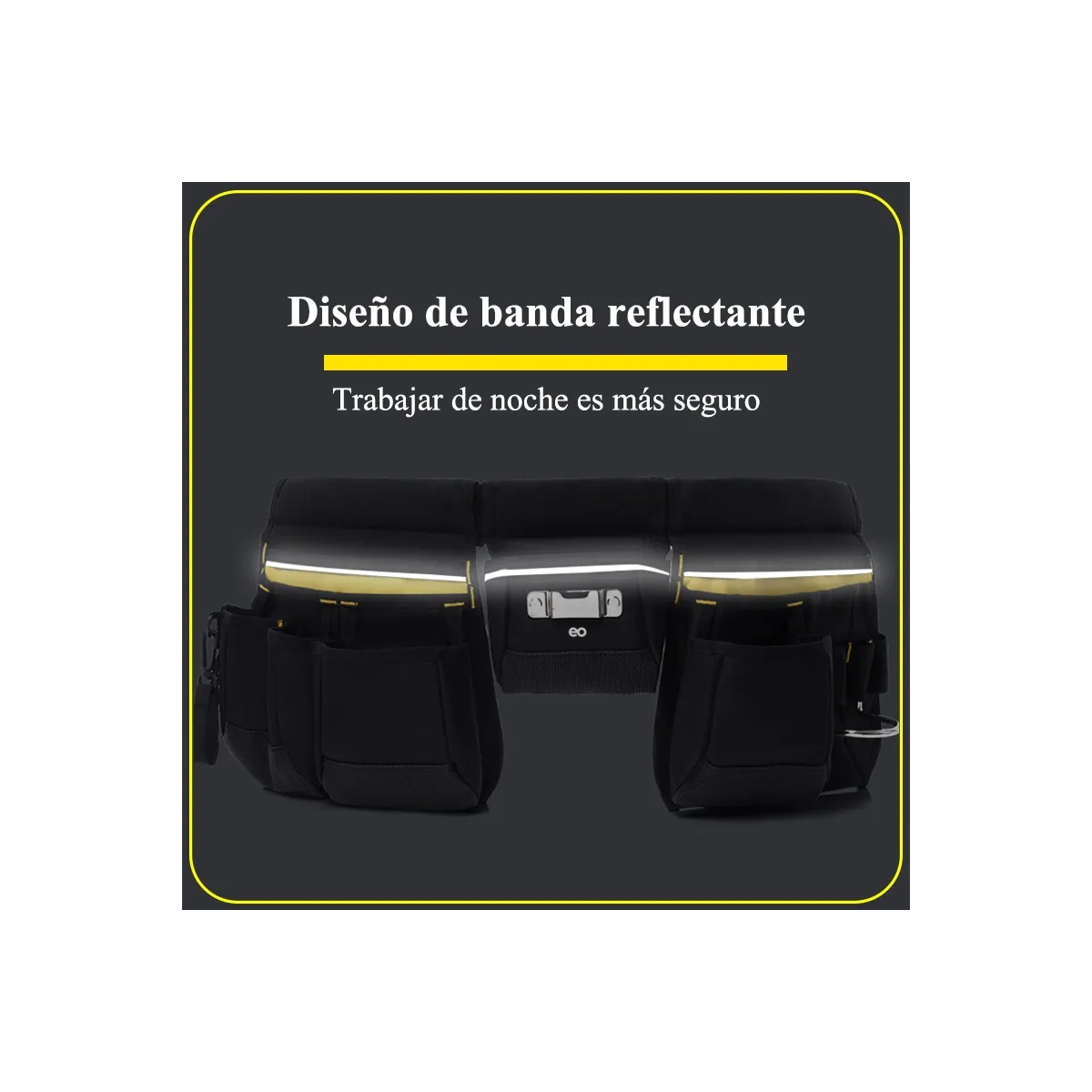 Cinturón Y Porta Herramientas Con Bolsas Portaherramientas