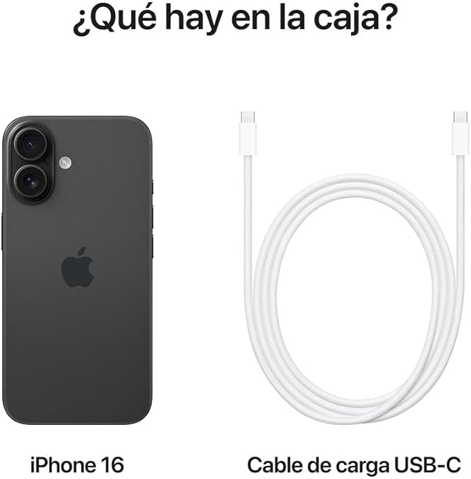 Apple iPhone 16 Plus color Negro 128GB Reacondicionado 