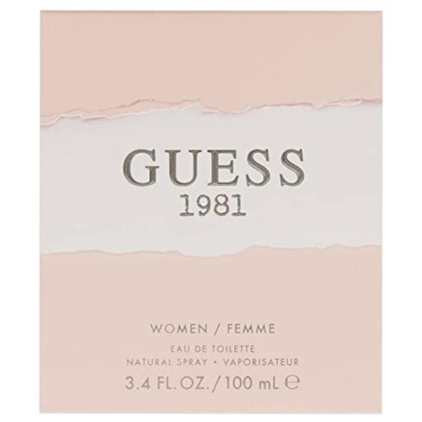 Guess 1981 Eau De Toilette Perfume Spray for Women, 3.4 Fl. Oz.