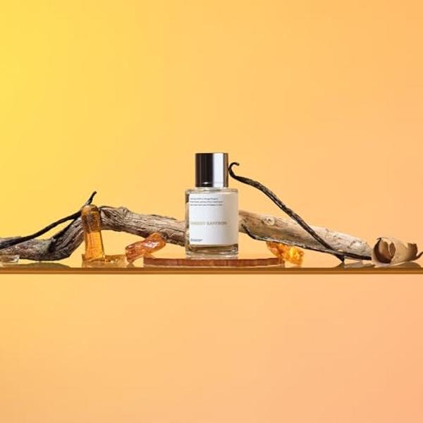 Dossier - Ambery Saffron 1.7 Fl Oz (50ml) - Eau de Parfum - Inspired by B.accarat R.ouge 540 - Vegan, Unisex Perfume Spray