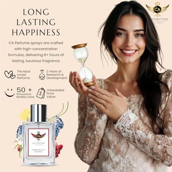 CA Perfume Amber Rouge Saffron Perfume Spray For Women & Men 1.7 fl oz / 50ml
