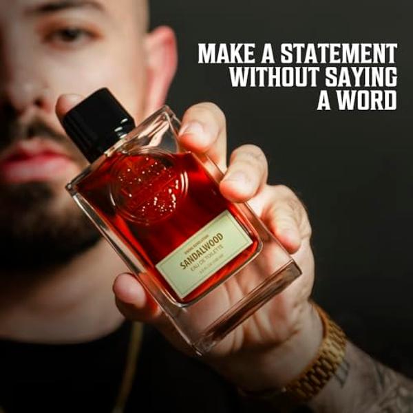 Viking Revolution Sandalwood Cologne - Earthy Men's Eau de Toilette - Woody Sandalwood Perfume with Notes of Musk, Ambergris, Cedar and Vetiver - 3.5 Fl Oz