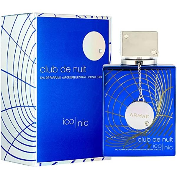 Armaf Club de Nuit Blue Iconic for Men Eau de Parfum Spray, 3.6 Ounce