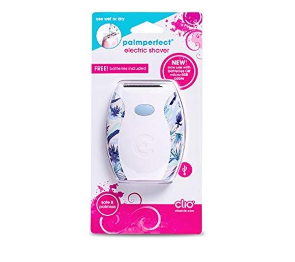 PALMPERFECT Electric Shaver for Women - Wet & Dry Bikini Trimmer for Women - Cordless Hair Removal Electric Razor for Legs, Underarms, Face (Color May Vary)