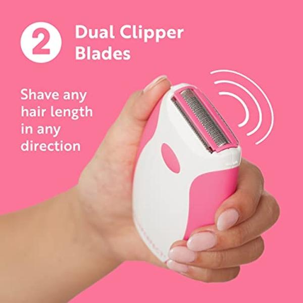 PALMPERFECT Electric Shaver for Women - Wet & Dry Bikini Trimmer for Women - Cordless Hair Removal Electric Razor for Legs, Underarms, Face (Color May Vary)