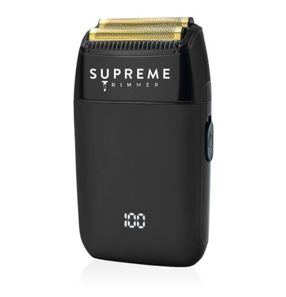 Supreme Trimmer Crunch Lite Electric Double Foil Shavers for Men | 60 Minute Runtime, Men's Electric Face Razor for Stubble Corded/Cordless | STF600