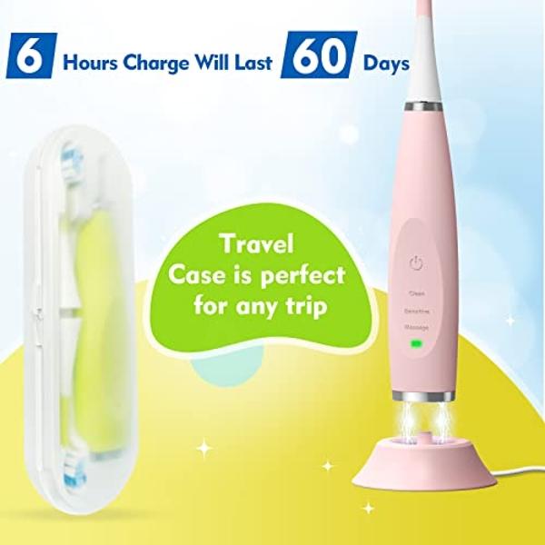 Tao Clean UV Sanitizing Sonic Toothbrush and Cleaning Station, Electric Toothbrush, Dual Speed Setting, White