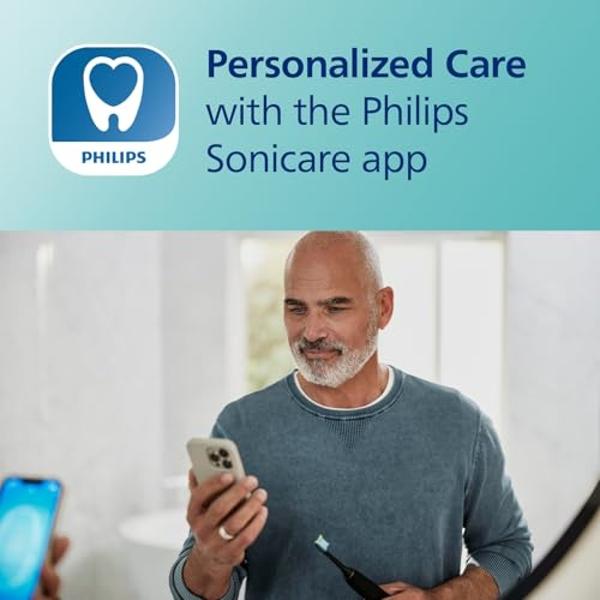 Philips Sonicare ProtectiveClean 5100 Rechargeable Electric Toothbrush, with Pressure Sensor, 3 Cleaning Modes, SmarTimer and QuadPacer, 14-Day Battery Life, Travel Case, White, Mo
