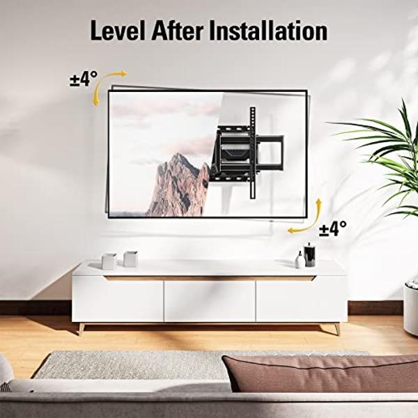 Mounting Dream UL Listed TV Mount for Most 37-75 Inch TV, Universal Tilt TV Wall Mount Fit 16", 18", 24" Stud with Loading Capacity 132lbs, Max Vesa 600 x 400mm, Low Profile Flat W