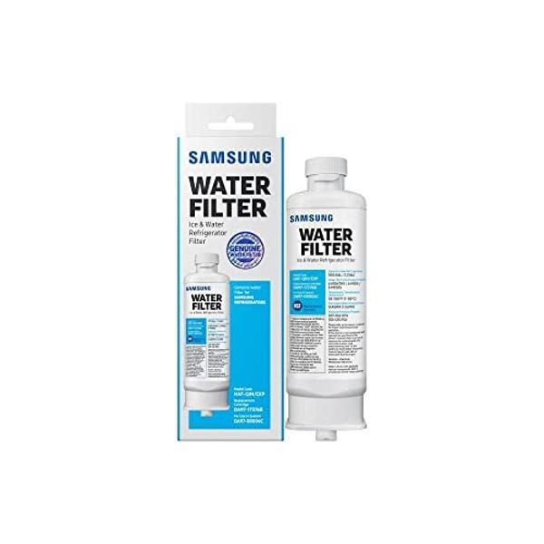 SAMSUNG Genuine Filter for Refrigerator Water and Ice, Carbon Block Filtration, Reduces 99% of Harmful Contaminants for Clean, Clear Drinking Water, 6-Month Life, HAF-QIN/EXP, 1 Pa