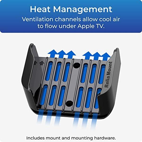 ReliaMount Mount for Apple TV – Compatible with All Apple TV Generations (Including All 4K Models)