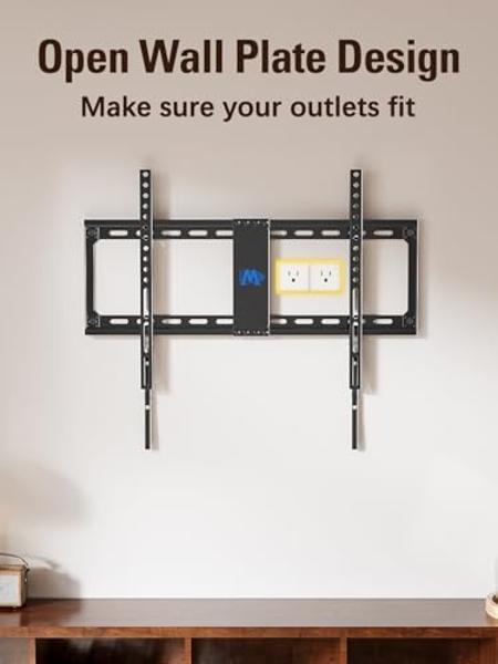 Mounting Dream TV Mount Fixed for Most 42-84 Inch Flat Screen TVs, TV Wall Mount Bracket up to VESA 600 x 400mm and 132 lbs - Fits 16"/18"/24" Studs - Low Profile and Space Saving 