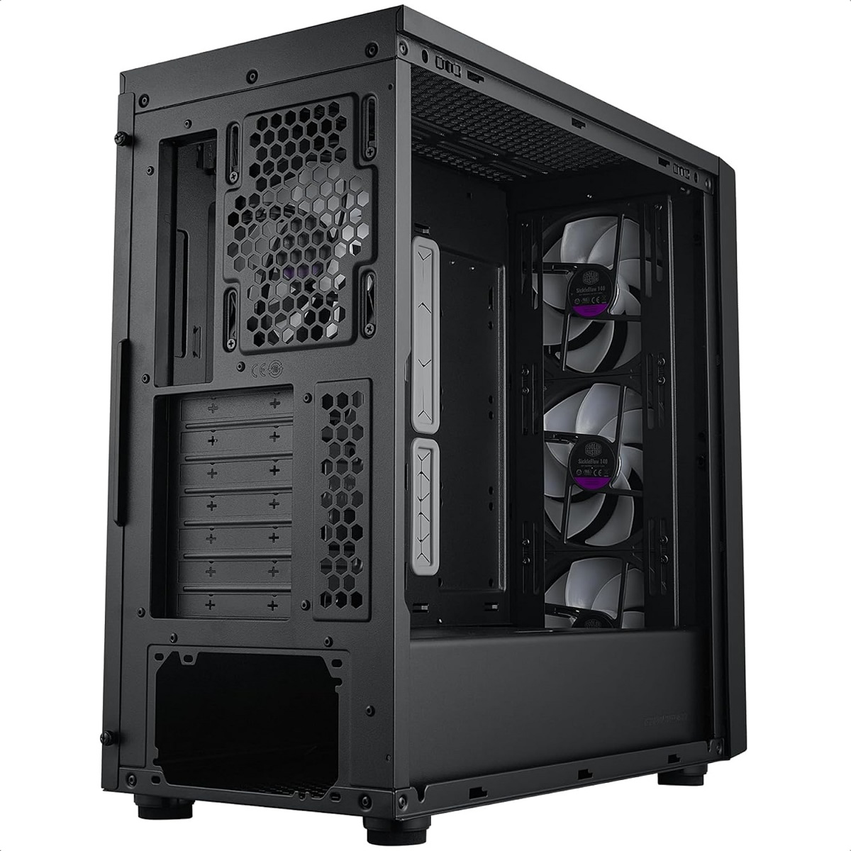 Gabinete Cooler Master MasterBox 600 ARGB USB3 4 Ventiladores Vidrio Templado MB600-KGNN-S00