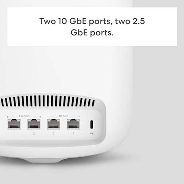 Amazon eero Max 7 mesh wifi system (newest model) - Supports internet plans up to 10 Gbps, Coverage up to 5,000 sq. ft., Connect 500+ devices, 2-pack