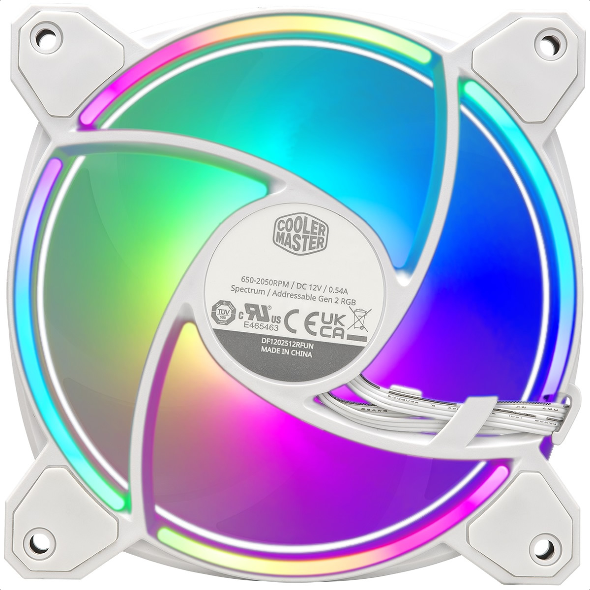 3 Ventiladores Cooler Master 120mm MasterFan MF120 HALO2 ARGB Controlador MFL-B2DW-213P2-R2