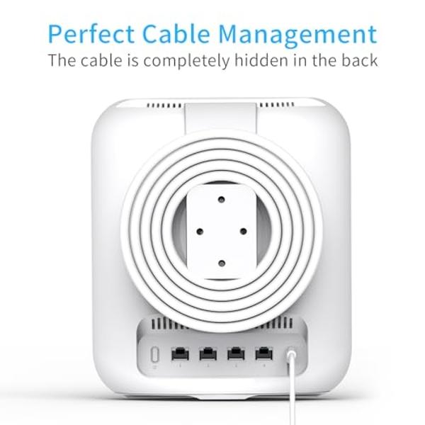 Google Nest WiFi Pro - 6E - Reliable Home Wi-Fi System with Fast Speed and Whole Home Coverage - Mesh Router - 3 Pack - Snow