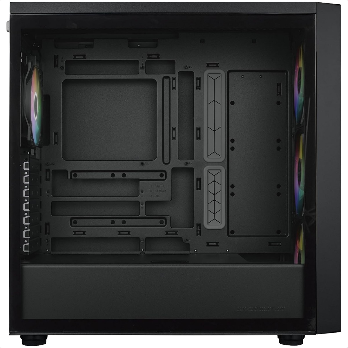 Gabinete Cooler Master MasterBox 600 ARGB USB3 4 Ventiladores Vidrio Templado MB600-KGNN-S00