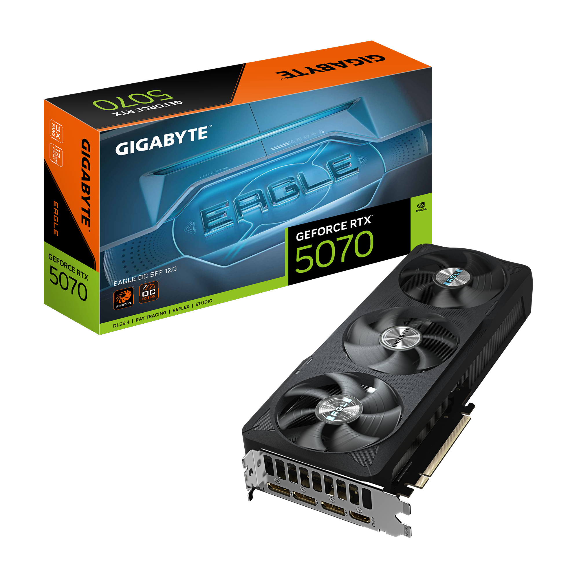 TVIDEO GIGABYTE RTX5070 EAGLE OC SFF 12GB 192 BIT GDDR7 GV-N5070EAGLE OC-12GD