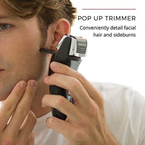 Remington F5 Power Series Foil Shaver, Electric Razor for Men, Cordless Rechargeable with Pop Up Trimmer, Pivot & FlexFoil Technology, Lightweight Handheld Design, Black