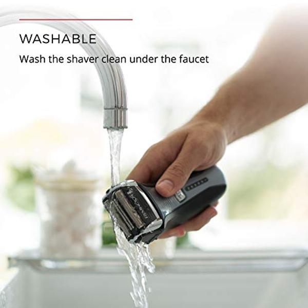 Remington F5 Power Series Foil Shaver, Electric Razor for Men, Cordless Rechargeable with Pop Up Trimmer, Pivot & FlexFoil Technology, Lightweight Handheld Design, Black