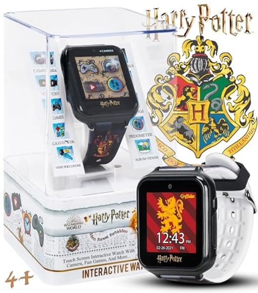 Accutime Harry Potter Kids Smart Watch with Touchscreen Camera Voice Recorder Step Counter and Wizarding Wallpapers – 10 Magical Watch Faces and Built-in Games – Fits Wrist Sizes 5