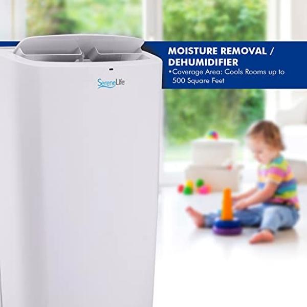 CENSTECH 4-IN-1 Portable Air Conditioners, Evaporative Air Cooler w/4 Modes & 3 Speeds, 15H Timer for Smart Auto-off, 2-Gal Tank for 20H Cooling,17FT Remote,No Hose Needed,120°Osci