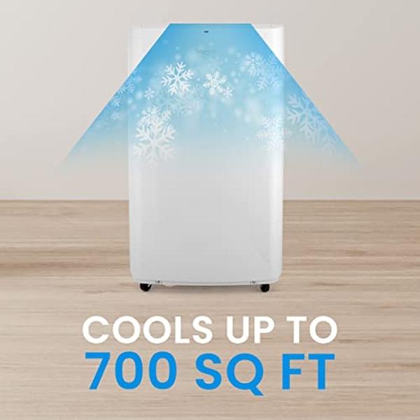 LG 7000 BTU (DOE) / (10500 ASHRAE) Portable Air Conditioners Cools 300 Sqft Easy Install & Remote Control LCD Display Eco-friendly Small Room Air Conditioner AC Unit Cool Home Whit