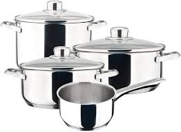 BATERIA DE COCINA MAGEFESA DUX ACERO INOX 7 PIEZAS PLATA