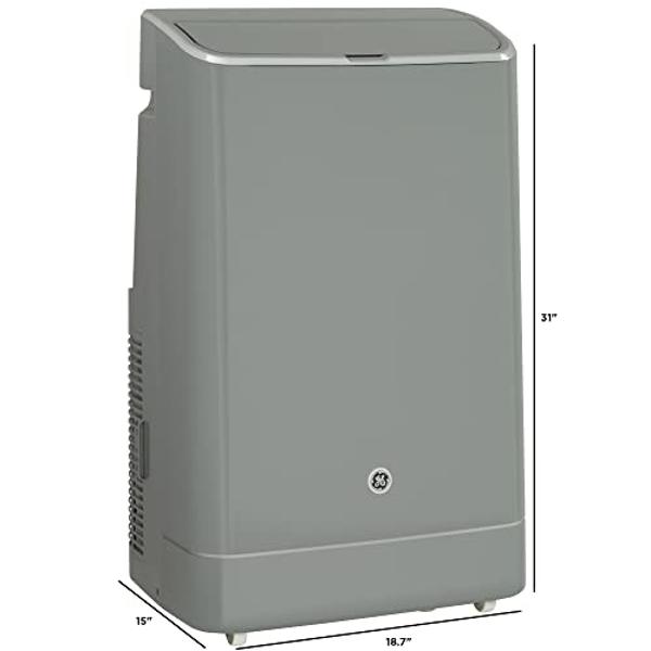 GE 10,500 BTU Smart Portable Air Conditioner for Medium Rooms up to 450 sq ft, Gray