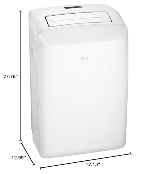 LG 6000 BTU SACC / (9700 ASHRAE) Portable Air Conditioners Cools 260 Sqft Easy Install & Remote Control LCD Display Eco-friendly Small Room Air Conditioner AC Unit Cool Home White 