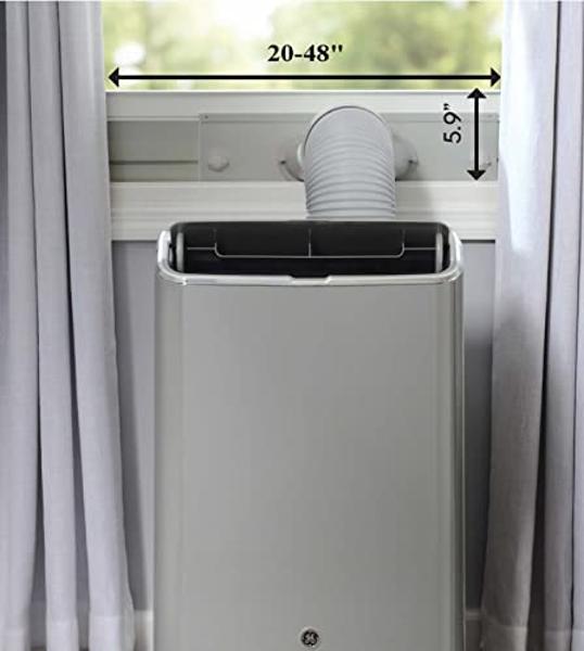 GE 10,500 BTU Smart Portable Air Conditioner for Medium Rooms up to 450 sq ft, Gray