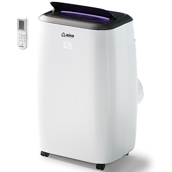 EUHOMY 8,000 BTU Portable Air Conditioners, 4-in-1 Portable AC Unit Up to 350 Sq.Ft, 4 Modes Quiet Air Conditioner with Remote Control, Cool, Fan, Dehumidifier，24H Timer, Bedroom, 