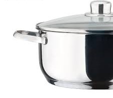 BATERIA DE COCINA MAGEFESA DUX ACERO INOX 7 PIEZAS PLATA