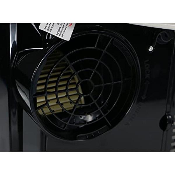 Amana AMAP141AW 13,000 BTU Air Conditioner with Remote Control, Portable AC for Rooms up to 450 Sq.Ft. with 24H Timer, 3-Speeds, LCD Display, Auto-Restart, and Wheels, White, Up to
